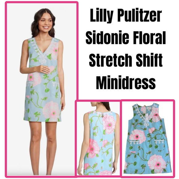 Lilly Pulitzer Dresses & Skirts - Lilly Pulitzer Sidonie Floral Stretch Shift Minidress